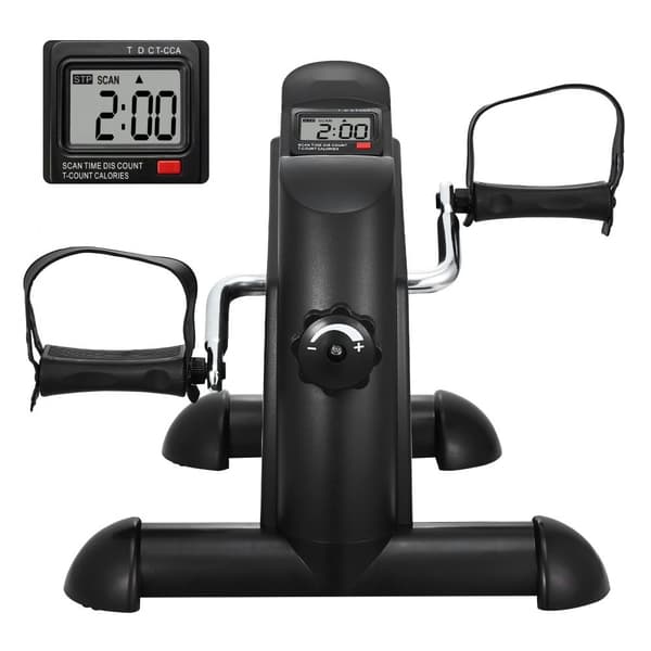 Under-bord Cykel Pedal Träningsmaskin, Mini Träningscykel för Arm och Ben, Effektiv Hemmaträning, Kompakt Design, Enkel Förvaring