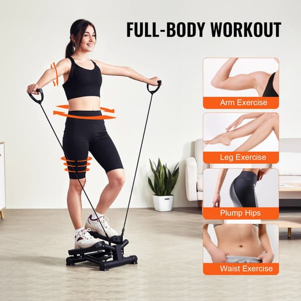 Mini Twist Stepper, Hemmaträning med Motståndsband, Kompakt och Effektiv för Kondition och Styrketräning, Optimal för Hemmet