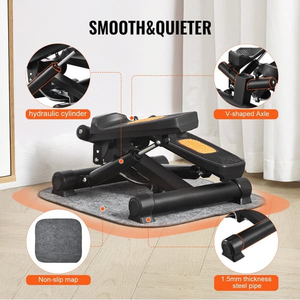 Mini Twist Stepper, Hemmaträning med Motståndsband, Kompakt och Effektiv för Kondition och Styrketräning, Optimal för Hemmet