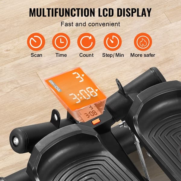 Mini Twist Stepper, Hemmaträning med Motståndsband, Kompakt och Effektiv för Kondition och Styrketräning, Optimal för Hemmet