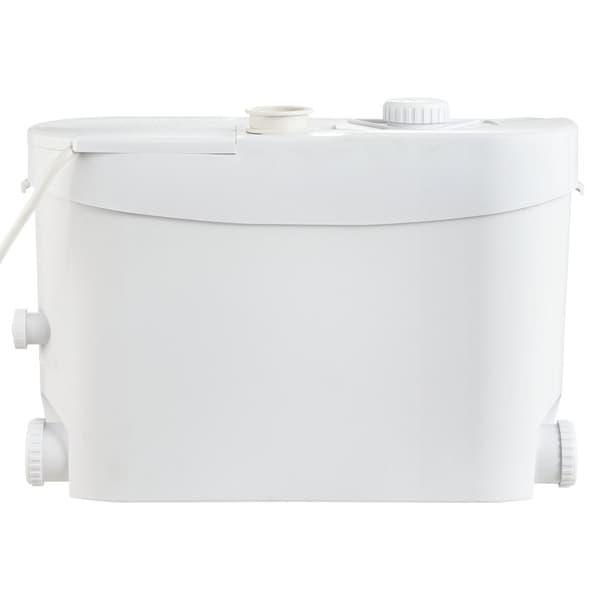 Macerator Avfallspump 700W, 9600l/h, 10m utloppshuvud, 99% effektiv, perfekt för toalett, källare, kök, badkar, diskmaskin