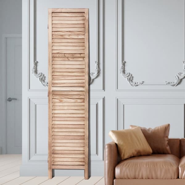 Træ Rumdeler 8 Paneler, Justerbar Træskærm til Rumadskillelse, Ideel til Hjemmekontor, Elegante og Funktionelle Løsninger.