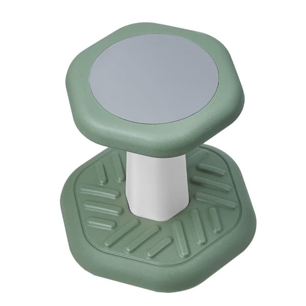 Grøn Wobble Chair til Børn, Aktiv Stol med Svampepude, 3-7 År, Ergonomisk Design til Bedre Balance og Fokus