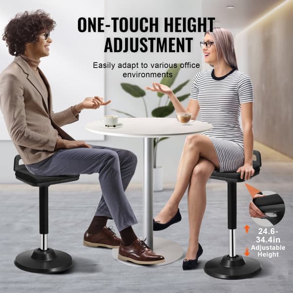 Aktiivituoli Vaapputuoli, Korkeussäädettävä Musta, Ergonominen Muotoilu, Mukava Istuin, Hyvä Selälle