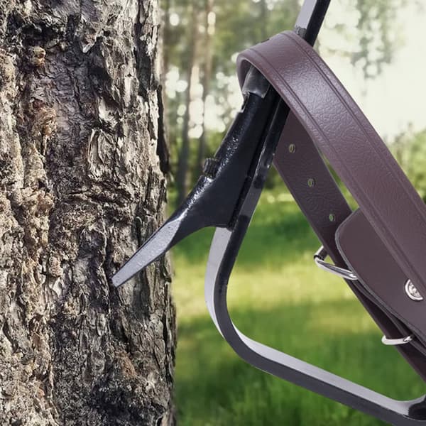 Trädklättringspiggar, klättersporrar av legerat stål, hållbara arboristutrustning för säker trädklättring, icke-rask, brun finish
