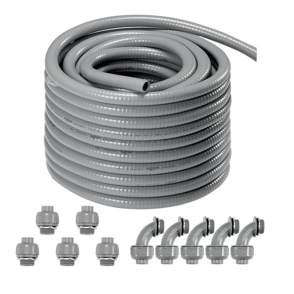 Joustava Nestetiivis PVC-Putki 1/2 tuumaa, 100 jalkaa, Sähköinen, Ei-metallinen