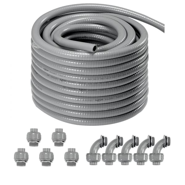 Joustava Nestetiivis PVC-Putki 1/2 tuumaa, 100 jalkaa, Sähköinen, Ei-metallinen