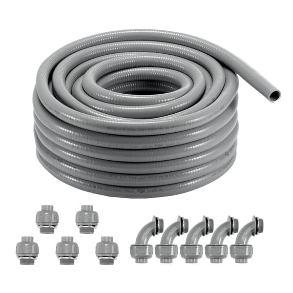 Joustava 1 tuumainen nestetiivis PVC-putki 100 jalkaa, ei-metallinen, sähköinen, IP65 suojattu, kestävä ja joustava käyttöön