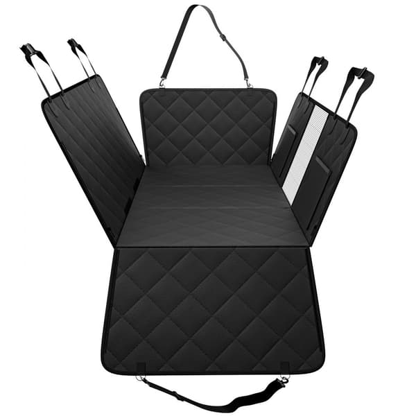 Vandtæt hundebilsædebetræk 53x24,8 cm, 600D komfortabelt design til bagsæde, slidstærkt og nemt at rengøre.