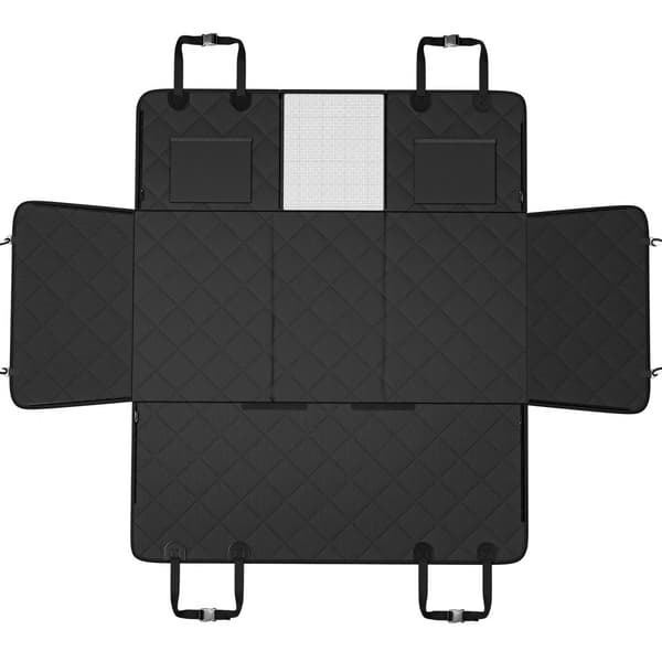 Vandtæt hundebilsædebetræk 53x24,8 cm, 600D komfortabelt design til bagsæde, slidstærkt og nemt at rengøre.