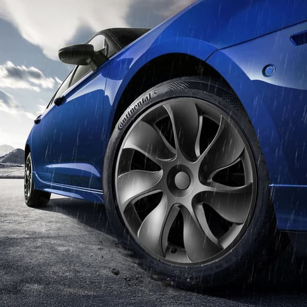 19 vanteensuoja 2021-2023 Model Y, pölykapseli venttiilisuuttimen reiällä, kestävä pyörän suojus