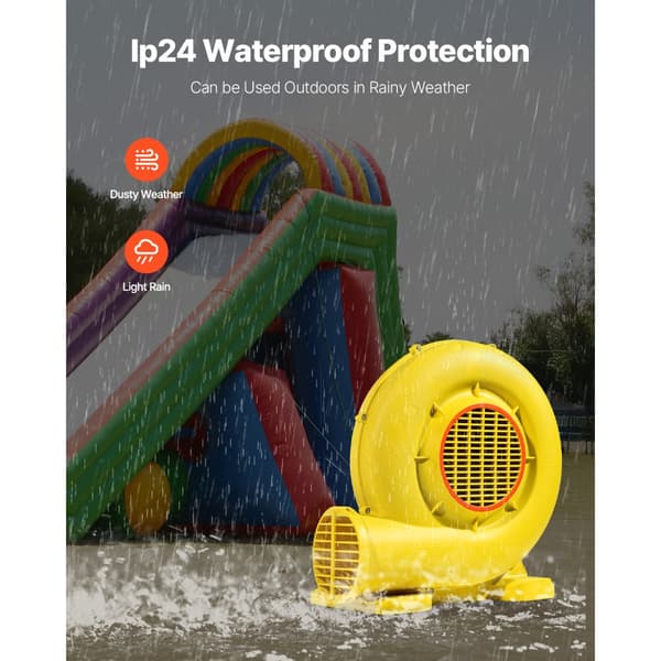 Oppustelig Bounce House blæser 0,8&1HP, 750W, kommerciel kvalitet, hurtig opstart, holdbar design, perfekt til fester.