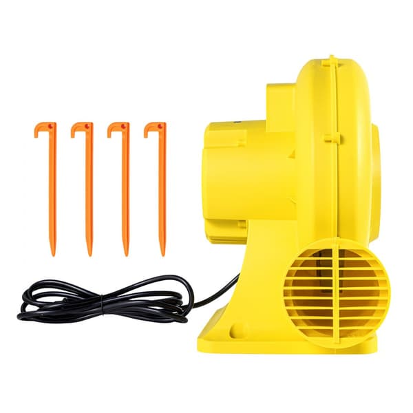 Oppustelig Bounce House blæser 0,8&1HP, 750W, kommerciel kvalitet, hurtig opstart, holdbar design, perfekt til fester.