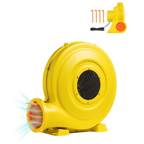 Oppustelig Bounce House Blæser 1,2&1,3 HP 950W, Kommerciel Luftpumpe til Rutsjebaner og Hoppepuder, Kraftig og Holdbar.