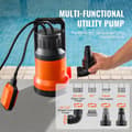 Miniatyrbillede 4 af 11: Dykpumpe, sump pumpe 400W, 2510 GPH, 26 fod hoved, høj kapacitet, effektiv vandpumpe til udledning.