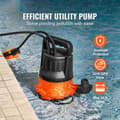 Miniatyrbillede 2 af 11: Dykpumpe, sump pumpe 400W, 2510 GPH, 26 fod hoved, høj kapacitet, effektiv vandpumpe til udledning.