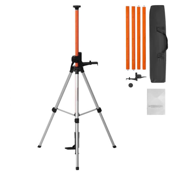 Lasernivåstativ 1/4-20 & 5/8-11, justerbar höjd 40,94-133,85 cm, perfekt för byggprojekt och precisionsarbete, stabil och hållbar