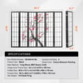 Miniatyrbild 7 av 11: Rumsegregator Japansk 6-panelig Rumskärm, Modern Design för Effektiv Rumsseparering, Lätt att Montera och Använda