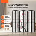 Miniatyrbild 2 av 11: Rumsegregator Japansk 6-panelig Rumskärm, Modern Design för Effektiv Rumsseparering, Lätt att Montera och Använda