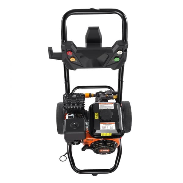 Gas højtryksrenser 3400 PSI, 2,6 GPM, 5 dysesæt, lodret, effektiv rengøring til biler, let at bruge, høj ydeevne.