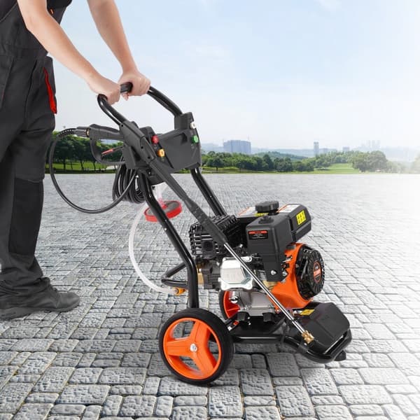 Kaasunpainepesuri 3950 PSI, 10L/min, 2,6 GPM, 5 Suutinta Autojen Puhdistukseen