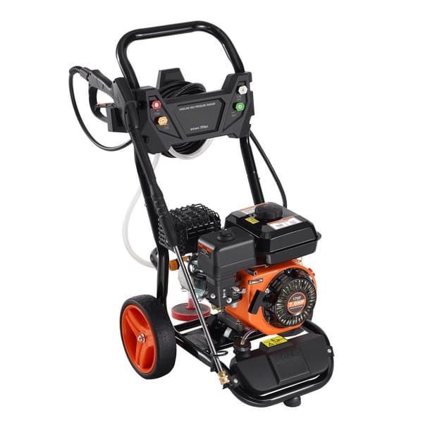 Kaasunpainepesuri 3950 PSI, 10L/min, 2,6 GPM, 5 Suutinta Autojen Puhdistukseen