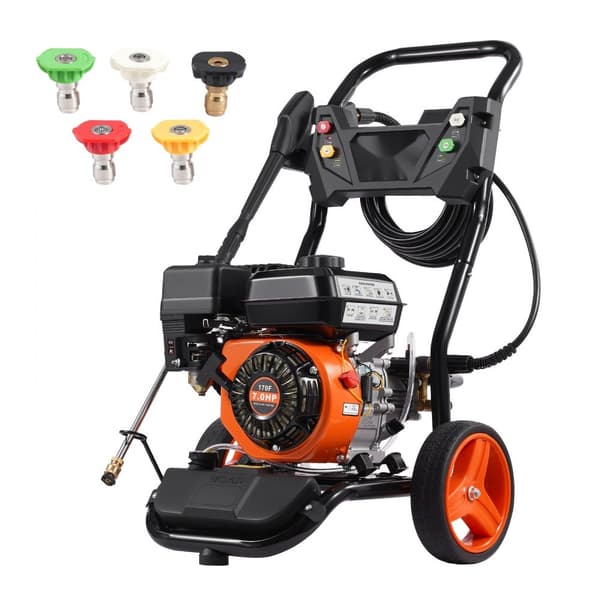 Kaasunpainepesuri 3950 PSI, 10L/min, 2,6 GPM, 5 Suutinta Autojen Puhdistukseen