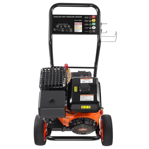 Gastruckstvätt 4400 PSI, 15L/min, högtryckstvätt, effektiv rengöring, 5 munstycken, kraftfull motor, perfekt för professionell användning