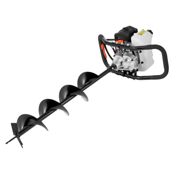 52CC Kaasunpylvään Reiänkaivuri 1450W, 6 ja 10 Poranterällä, 3 Jatkotankoa, tehokas ja kestävä maatyökalu