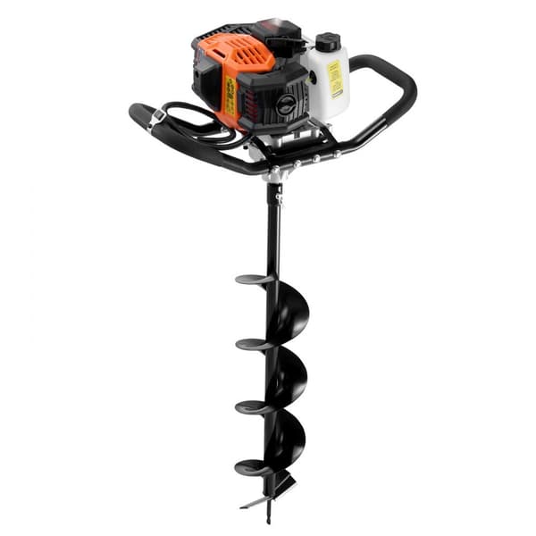52CC Kaasunpylvään Reiänkaivuri 1450W, 6 ja 10 Poranterällä, 3 Jatkotankoa, tehokas ja kestävä maatyökalu