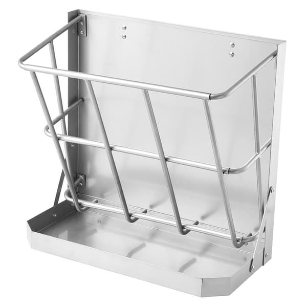 Väggmonterad gethömatare 2 i 1, hö- och spannmålsmatare, hållbar konstruktion, optimal matning för getter, enkel installation, 21 gallons