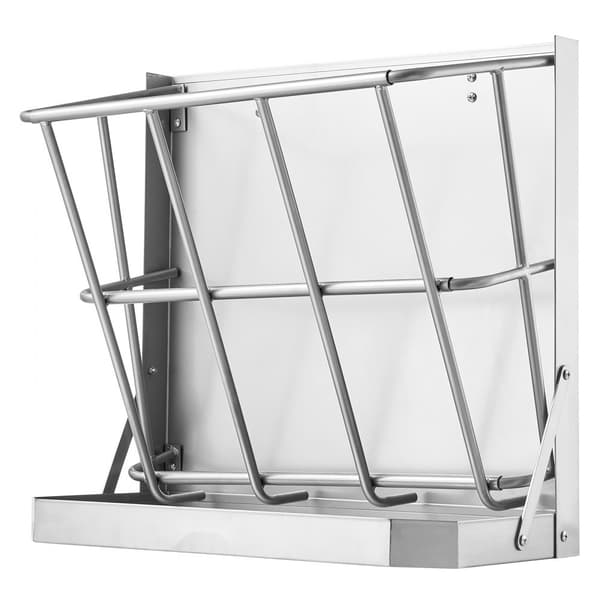 Väggmonterad gethömatare 2 i 1, hö- och spannmålsmatare, hållbar konstruktion, optimal matning för getter, enkel installation, 21 gallons