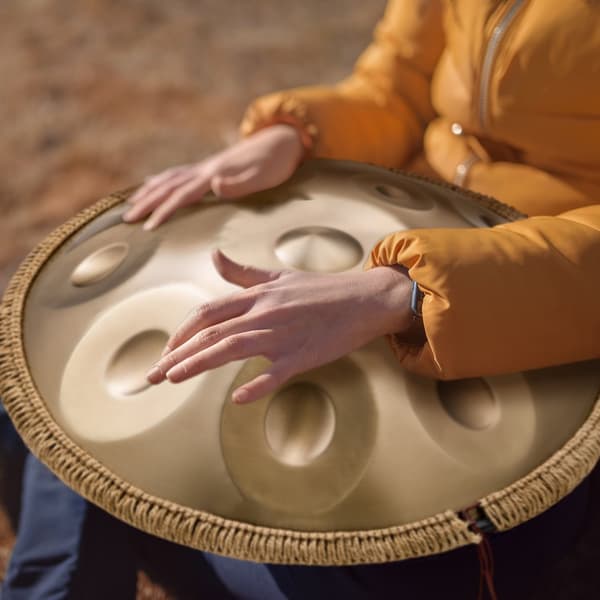 Handpan Trumma 22 i 12 toner D-moll, hög kvalitet, lätt att spela, unik design, professionell ljudupplevelse, handtruminstrument
