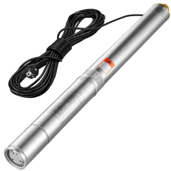 Syväkaivon uppopumppu 1500W ruostumattomasta teräksestä, 9,8 m³/h, 108 m, tehokas vesipumppu, kestävä ja luotettava