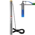 Miniatyrbild 1 av 11: Dränkbar rostfri pump 2200W, 9,8 m³/h, 144 m lyfthöjd, robust och effektiv vattenpump för djup brunn