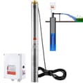 Miniatyrbild 1 av 11: Dränkbar pump i rostfritt stål, 2200W, 9,8 m³/h, 144 m tryck, effektiv och hållbar vattenpump för brunn och trädgård