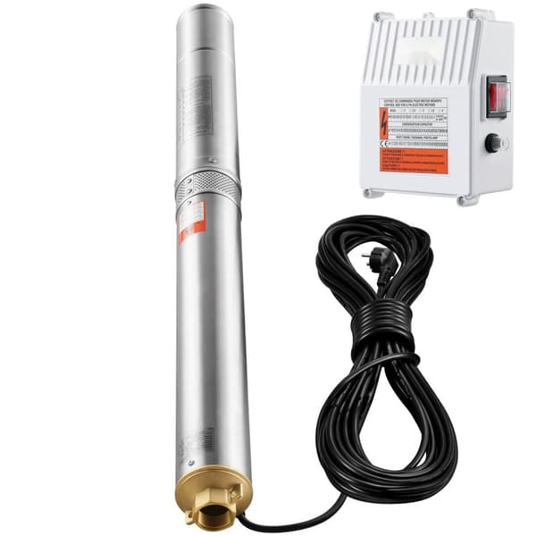 Syvän kaivon uppopumppu 1500W, 9,8 m³/h, 108 m, ruostumaton teräs, tehokas vesipumppu
