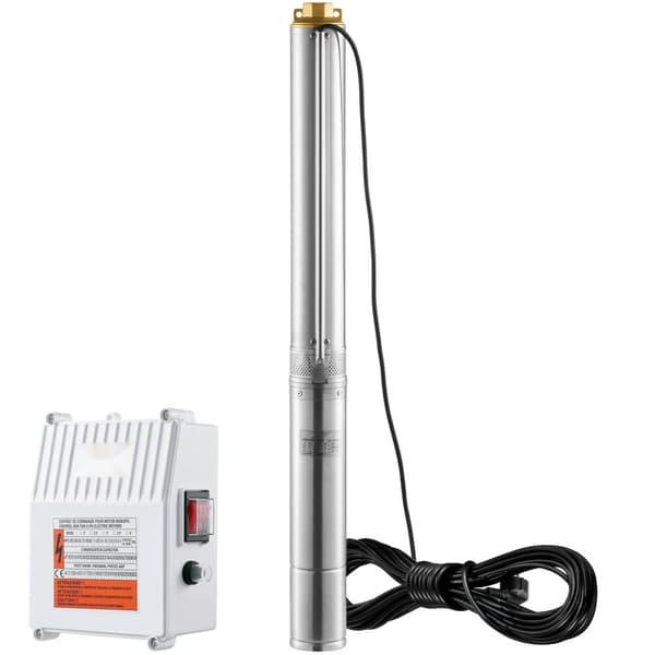 Syvän kaivon uppopumppu 1500W, 9,8 m³/h, 108 m, ruostumaton teräs, tehokas vesipumppu