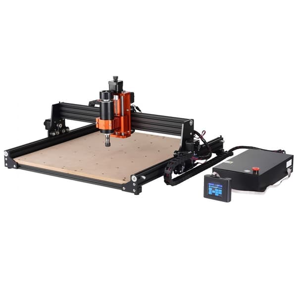 CNC-fræsermaskine 400x400mm, 300W, 3-akset GRBL-kontrol, træ- og akrylgravering, 1200RPM, offline-controller, all-in-one skæresæt