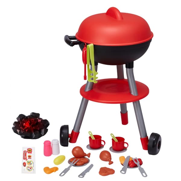 28 kpl Lasten BBQ Grilli Lelusetti, Ääni- ja Valoefekteillä, Teeskentelylelu, ulkoilu, kesäaktiviteetti, lapsille