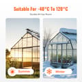 Miniatyrbillede 4 af 11: 14-pak polycarbonat drivhuspaneler, 2' x 4' x 0,32'', stærke tagplader til optimal isolering og holdbarhed.