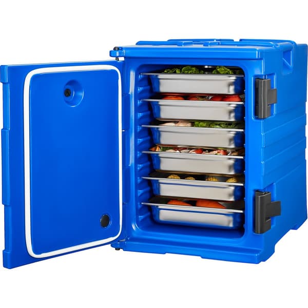 Isoleret Madpan Carrier, Stabelbar Catering Opvaskeboks 90L, Chafing Fad, Robust Design, Effektiv Transport, Madopbevaring.