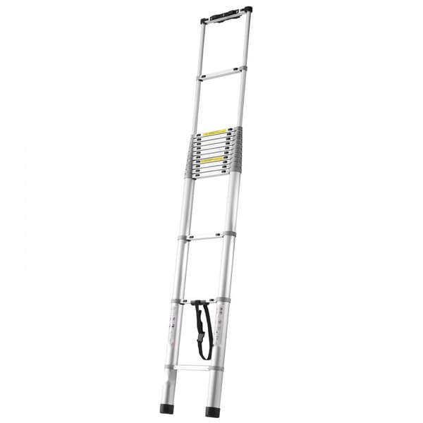 Teleskopförlängningsstege 20,3 FT, lättvikt, justerbar, säker och stabil, perfekt för hemrenovering och byggprojekt