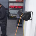 Miniatyrbillede 8 af 11: Udtrækkelig forlængerledning Spole 9 m, 1000W, 1 m indføringsledning, strømledning til hjemmet, holdbar og fleksibel.
