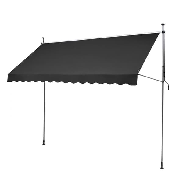 Infällbar uteplatsmarkis 138x47, Sunsetter altantak med vev, skydd mot sol och regn, hållbar konstruktion, enkel installation