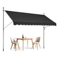 Miniatyrbillede 1 af 11: Udtrækkelig terrassemarkise 138x47, håndsving, solbeskyttelse, robust design, nem installation, perfekt til udendørs rum.