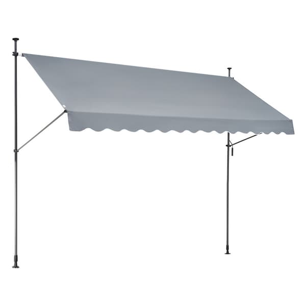 Patio-markiisi 138x47, sisäänvedettävä aurinkovarjo, kammiomekanismi, kestävä, helppokäyttöinen, ulkokäyttöön