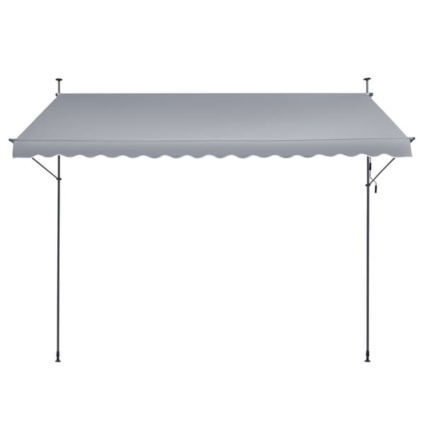 Patio-markiisi 157x47, sisäänvedettävä aurinkovarjo, helppo kampimekanismi, kestävä materiaali, UV-suoja, säästävä ratkaisu