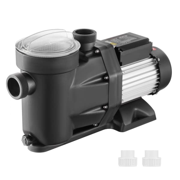 Svømmebassinpumpe 1,5 HK 1100 W, overjordisk poolpumpe, dobbelthastighed, maks. flow 27800 L/H, 220V-240V, spabade og kunstvanding