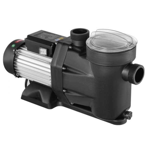 Simningspoolpump 2HP dubbelhastighet 1800W, maxflöde 33000L/H, 220V-240V, 1450/2860RPM för pooler, spa och bevattning